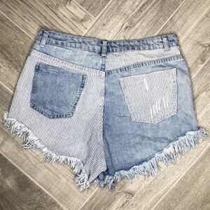 RUE21 Striped Denim Shorts 10